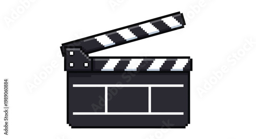 Classic Black Movie Clapperboard for Film Production.