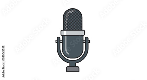 Microphone on a stand alone 1.