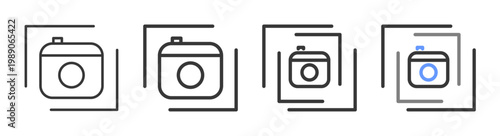 The Ultimate snapshot Styles with Variations Line of icon set vector illustration