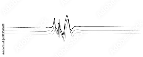 Sound waves design template. Set of podcast sound waves design. Vector Illustration