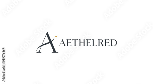 Modern, elegant corporate logo icon featuring a stylized initial 'A' with a premium golden accent, ideal for sophisticated business branding and identity