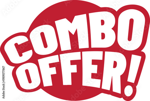 Combo Offer sign on transparent background vector graphic