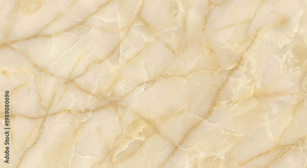Obraz premium A close-up view of a smooth, light beige marble texture featuring subtle veins and a polished finish, ideal for use in design projects.
