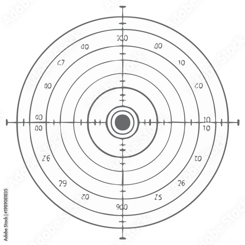 Shooting Target for Practice Aiming Games or Marksmanship Precision