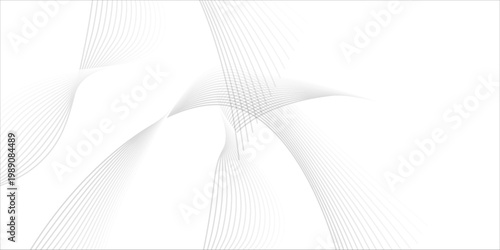 Abstract vector background with wavy lines minimalist background featuring a seamless blend of white and gray tones. The design is clean and modern, with subtle gradients and soft transitions.