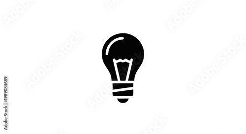 light bulb on white background