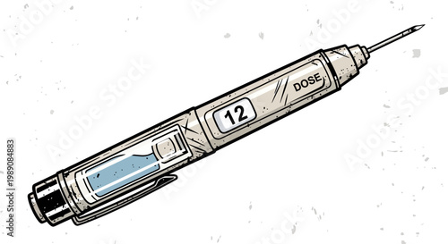 Insulin Pen with Dose 12