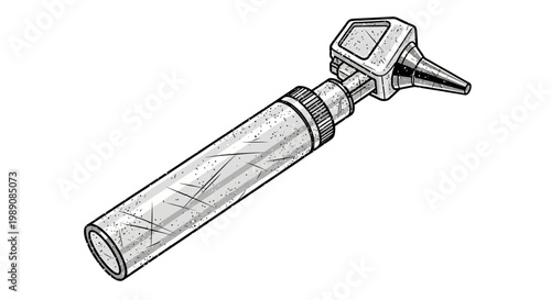 Otoscope medical device illustration