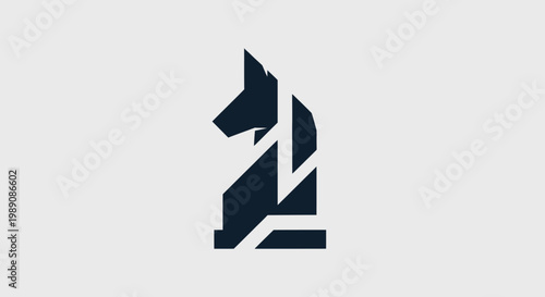 Free Download Abstract knight icon elegant vector illustration on a simple background - GFXLoad