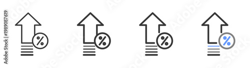 The Ultimate improve Styles with Variations Line of icon set vector illustration