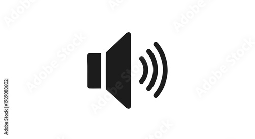 speaker icon isolated on white