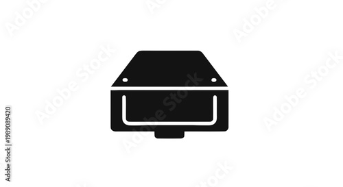 portable radio isolated on white