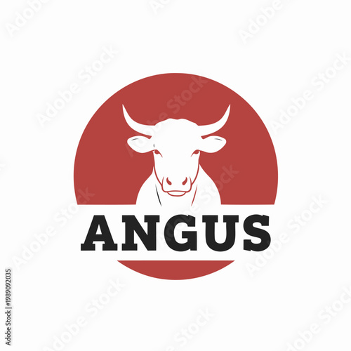 Angus Cattle Logo Design for Beef, Ranch Branding and Livestock Identity.