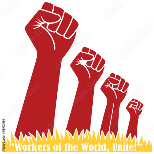 Symbolic depiction of workers united in solidarity across generations