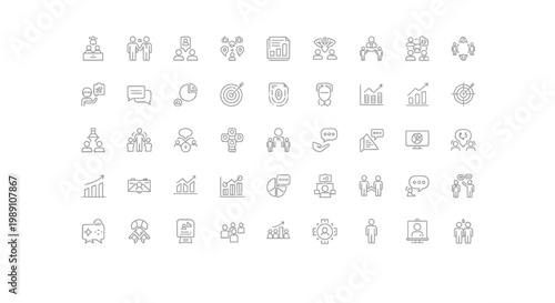 A collection of various icons depicting everyday objects and symbols.