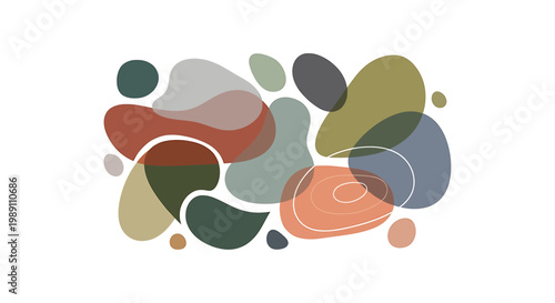 Colorful abstract shapes and forms.