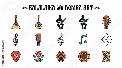 Balalaika and Domra Musical Instruments and Art Icons