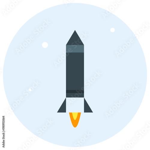 A rocket icon with a long tail