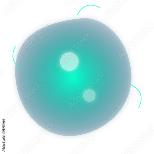 A white cloud with a blue outline