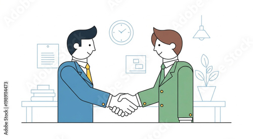 A professional healthcare team of smiling doctors and nurses wearing uniforms conduct a business meeting in a clinic office to discuss patient care and medical medicine using a computer