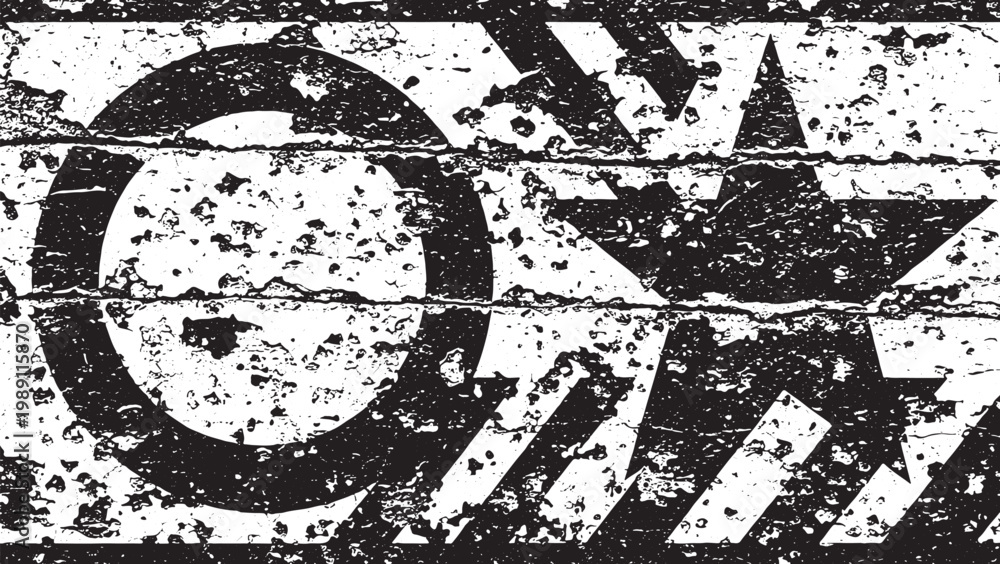 Naklejka premium Abstract Grunge Texture Black Distressed Rectangular Overlay Background Vector
