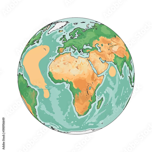 Globe Earth Planet World Map 10.
