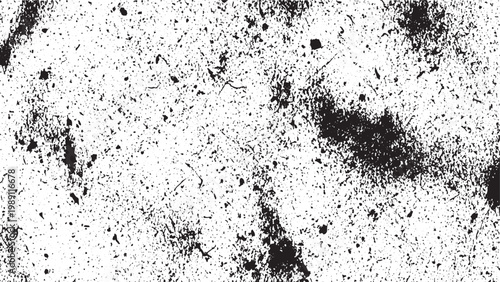 Black Distressed Wall Texture with Peeling Paint Effect, Grunge Concrete Surface Grain, and Weathered Plaster Background