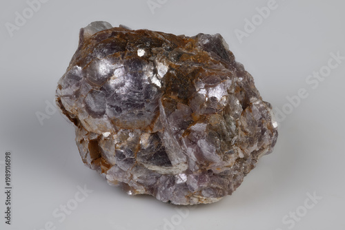 Принти на полотні Exquisite lepidolite specimen with sparkling mica on neutral backdrop