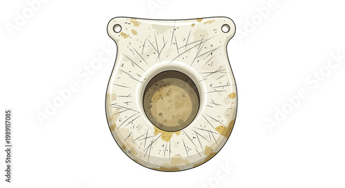 Dirty Toilet Bowl Illustration