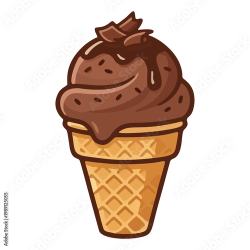 Canvas-taulu chocolate ice cream