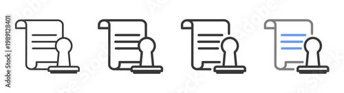 The Ultimate validation Styles with Variations Line of icon set vector illustration