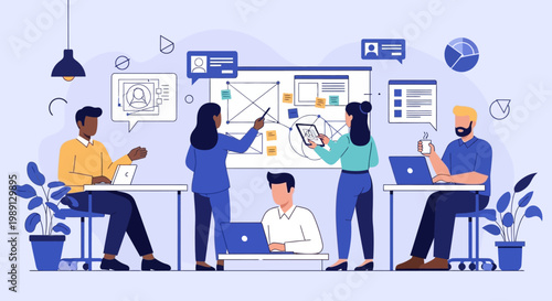 People Working In Office Environment.