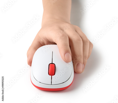 Female hand with modern wir...