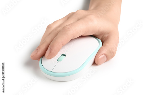 Female hand with modern wir...