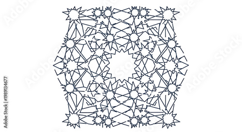 Tableau sur toile Geometric Pattern Design Elements Shapes.