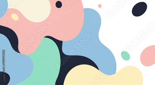 Colorful abstract shapes and blobs 23.