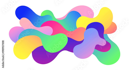 Colorful abstract shapes and forms 6.