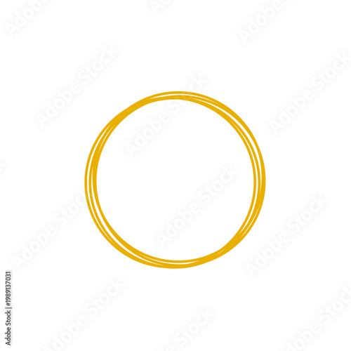 gold round frame 