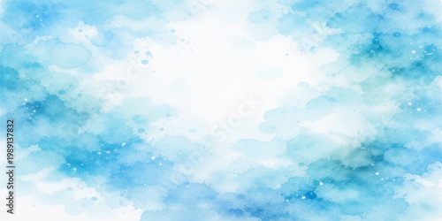 Beautiful bright blue sky cloudscape with white clouds and sunny abstract summer atmosphere nature scenery