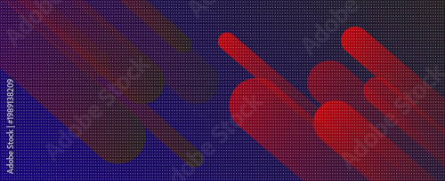 Abstract red blue color background. Dynamic shape composition. Vector illustration