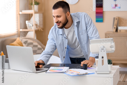 Male interior designer work...