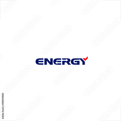 Renewable energy niche utility industry professional flat style logo featuring bold typography with integrated arrow motion elements for power supply, electricity, and industrial fuel brand identity u