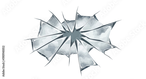 Shattered Glass Abstract Design