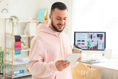 Male interior designer with...