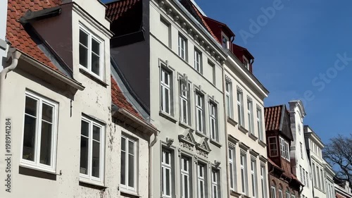 Hanseatic houses in the Old Town of Lübeck, Germany