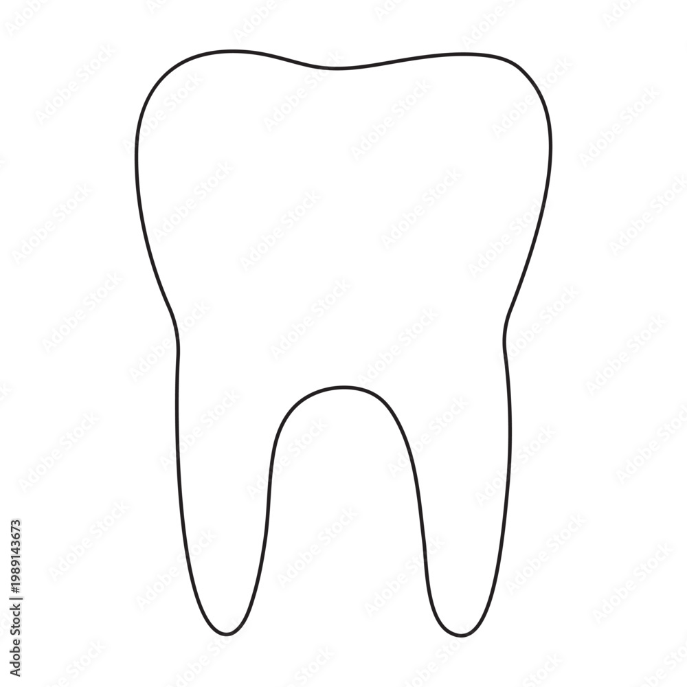 Obraz premium Continuous single line art of teeth dental care and love shape, perfect vector illustrations.