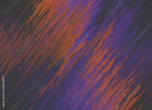 Abstract streaks of orange and purple sweep diagonally across the frame. Bold colors blend into each other with fluid motion. Vibrant tones suggest energy, urgency, or transformation