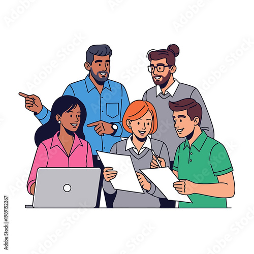 Diverse group of people collaborating 2.