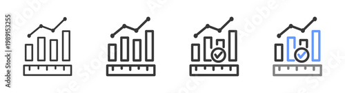 The Ultimate measurable Styles with Variations Line of icon set vector illustration
