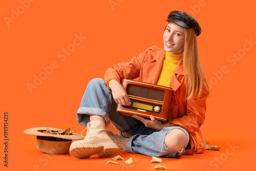 Beautiful young woman with ...